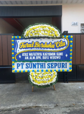 Papan Bunga Duka di Kedungtuban
